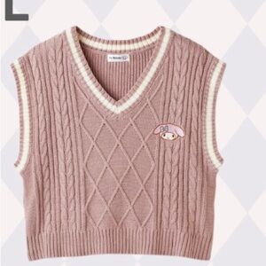Sanrio Collab MyMelody Big Knit Vest